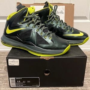 Nike Lebron X “Dunkman”. Worn. Size 11. Released in 2012.